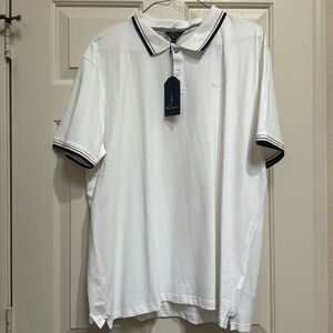 White Mens Ben Sherman Polo XXL